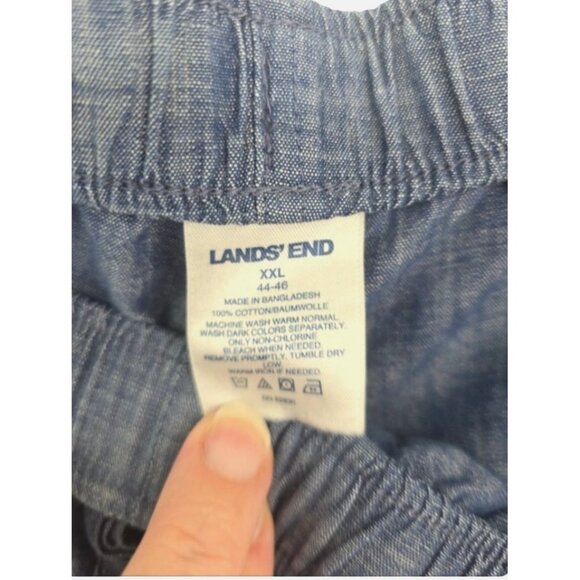 Lands End 100% Cotton Denim like Pants Size XXL - Picture 5 of 10